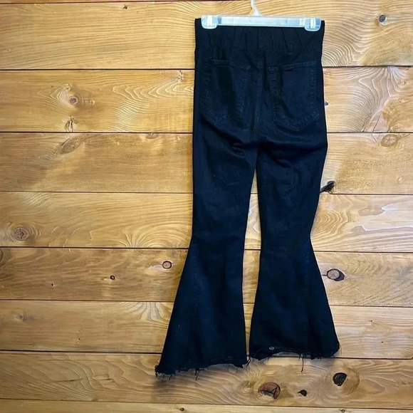 WOMEN'S PRE-WORN Medium MUMU BLUE ELASTIC WAIST‎ Flare and fringe bottom Y2K - Picture 5 of 9